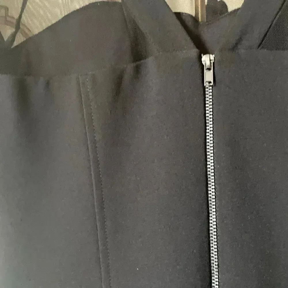 Nordstrom Maggy London classy sheer illusion bodycon black midi dress size 8 - Picture 10 of 16